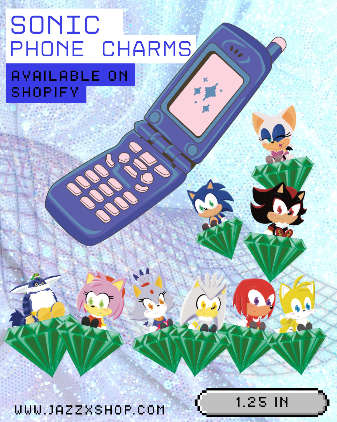 Sonic Phone Charms