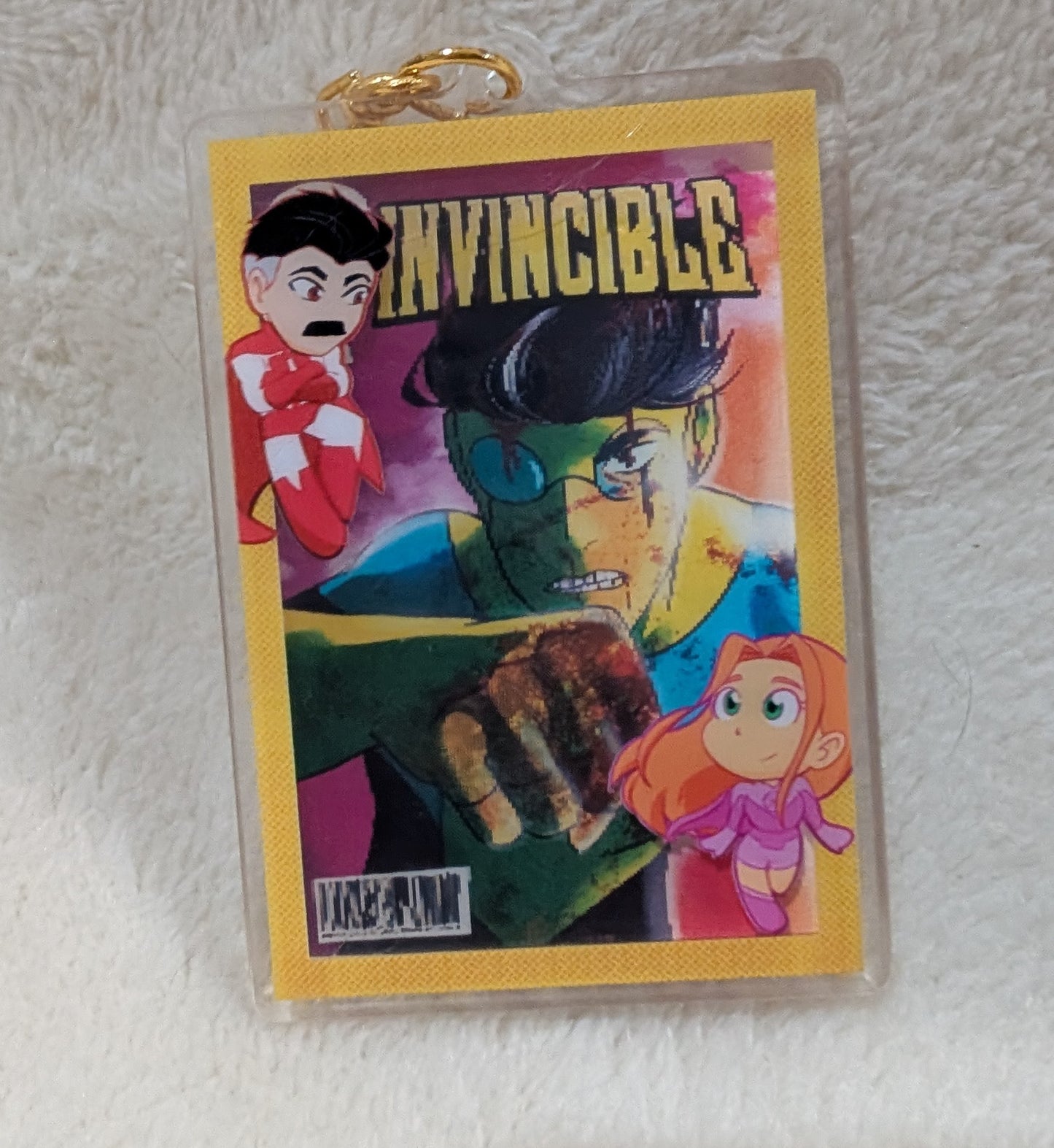Comic book cover charm