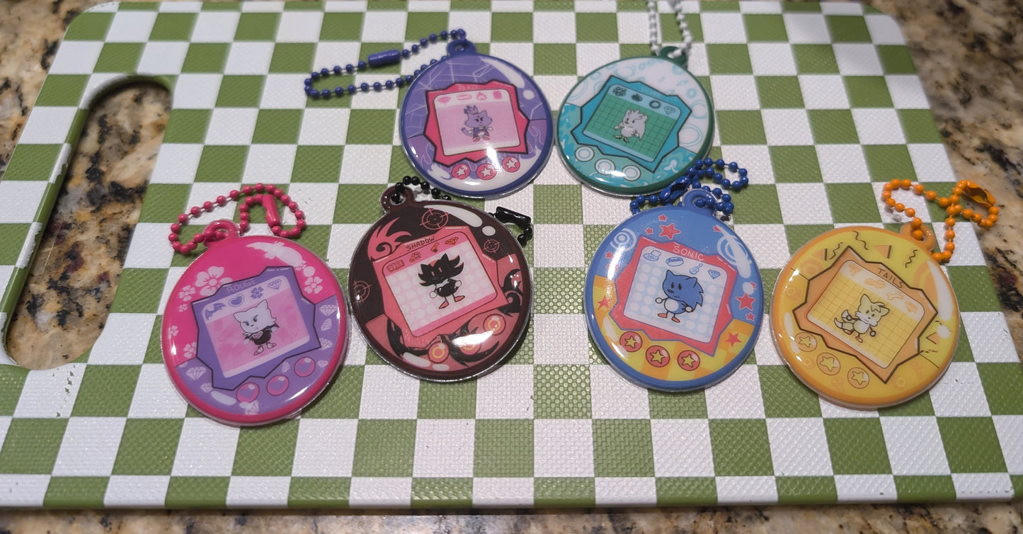 Sonic Puffy Charms