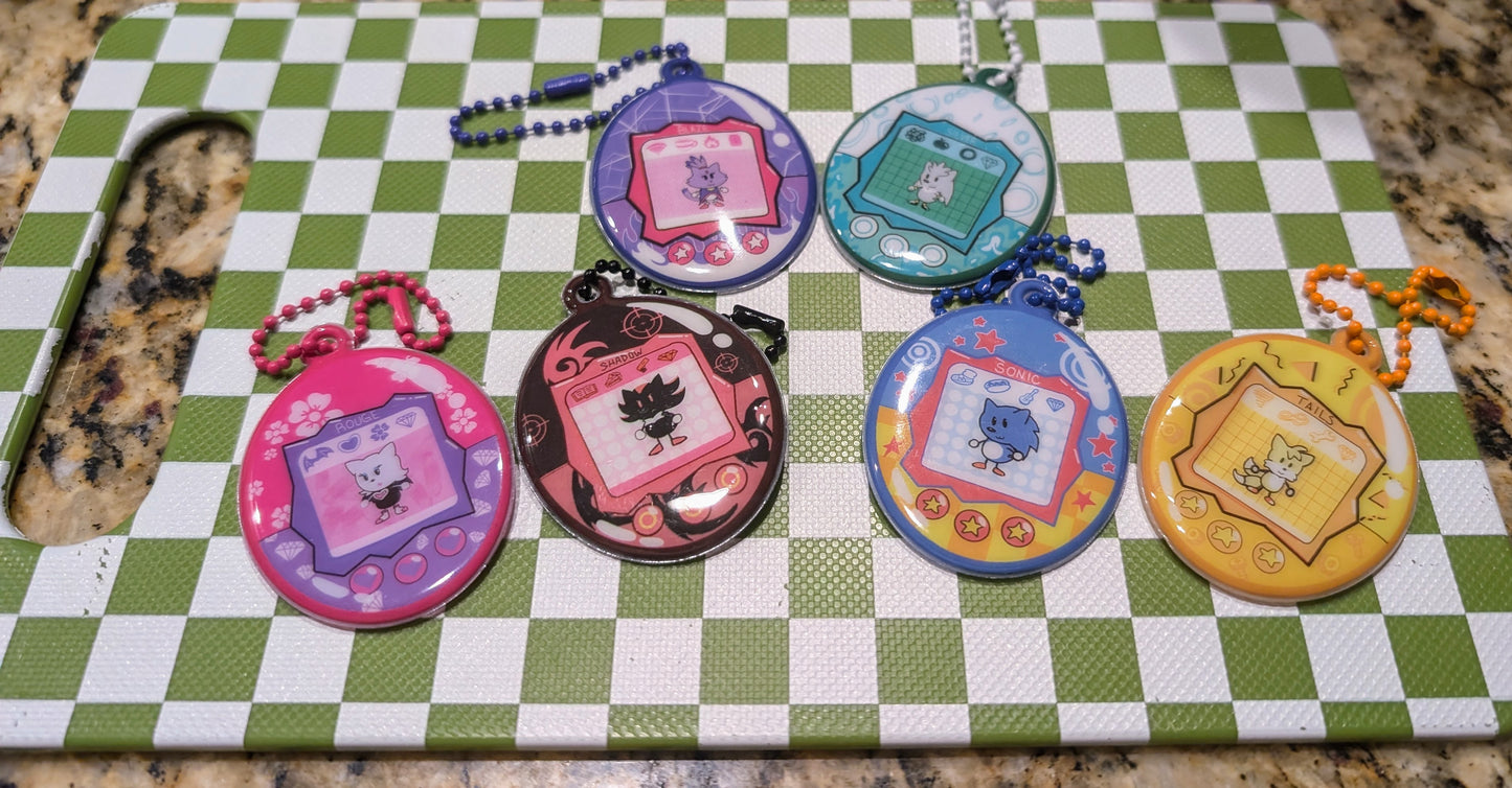 Sonic Puffy Charms