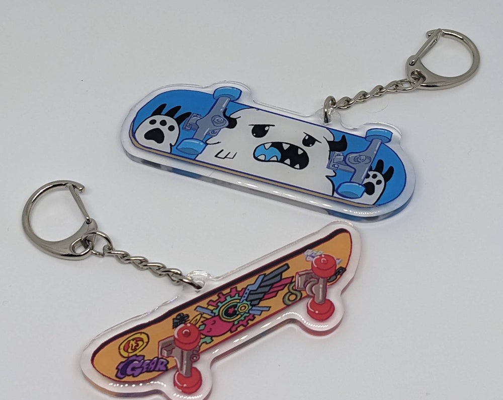 SK8 the Infinity Skateboard Keychains