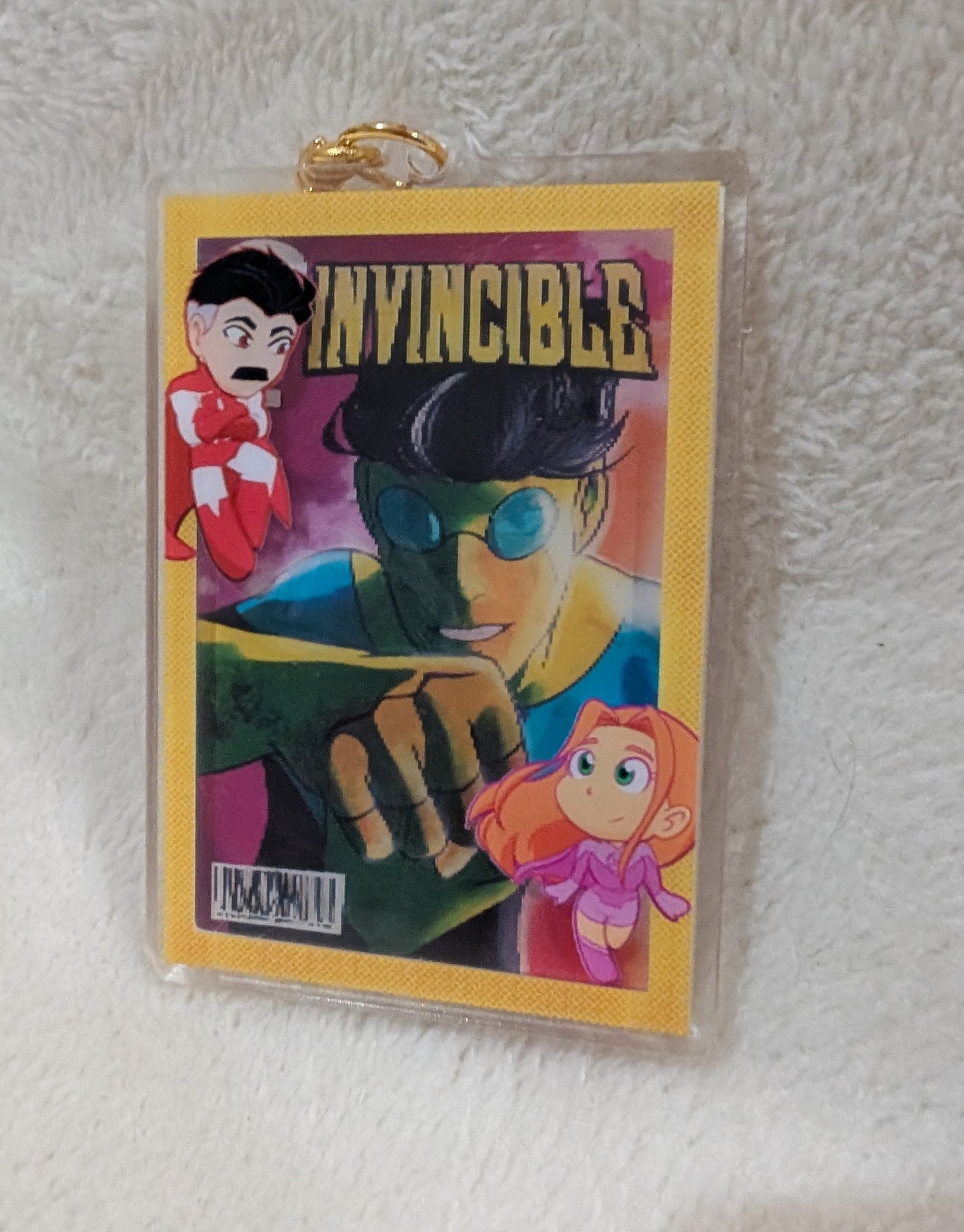 Comic book cover charm