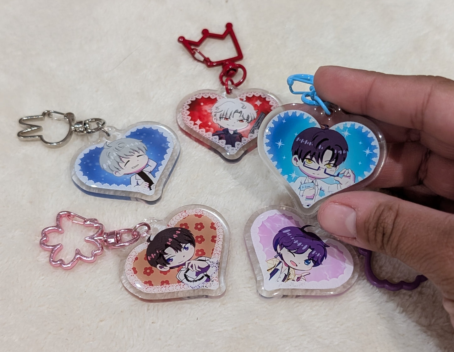 Boyfriend Heart Charms